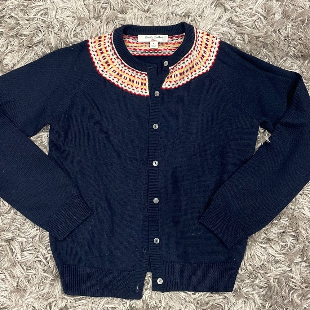Brooks Brothers Navy Cardigan